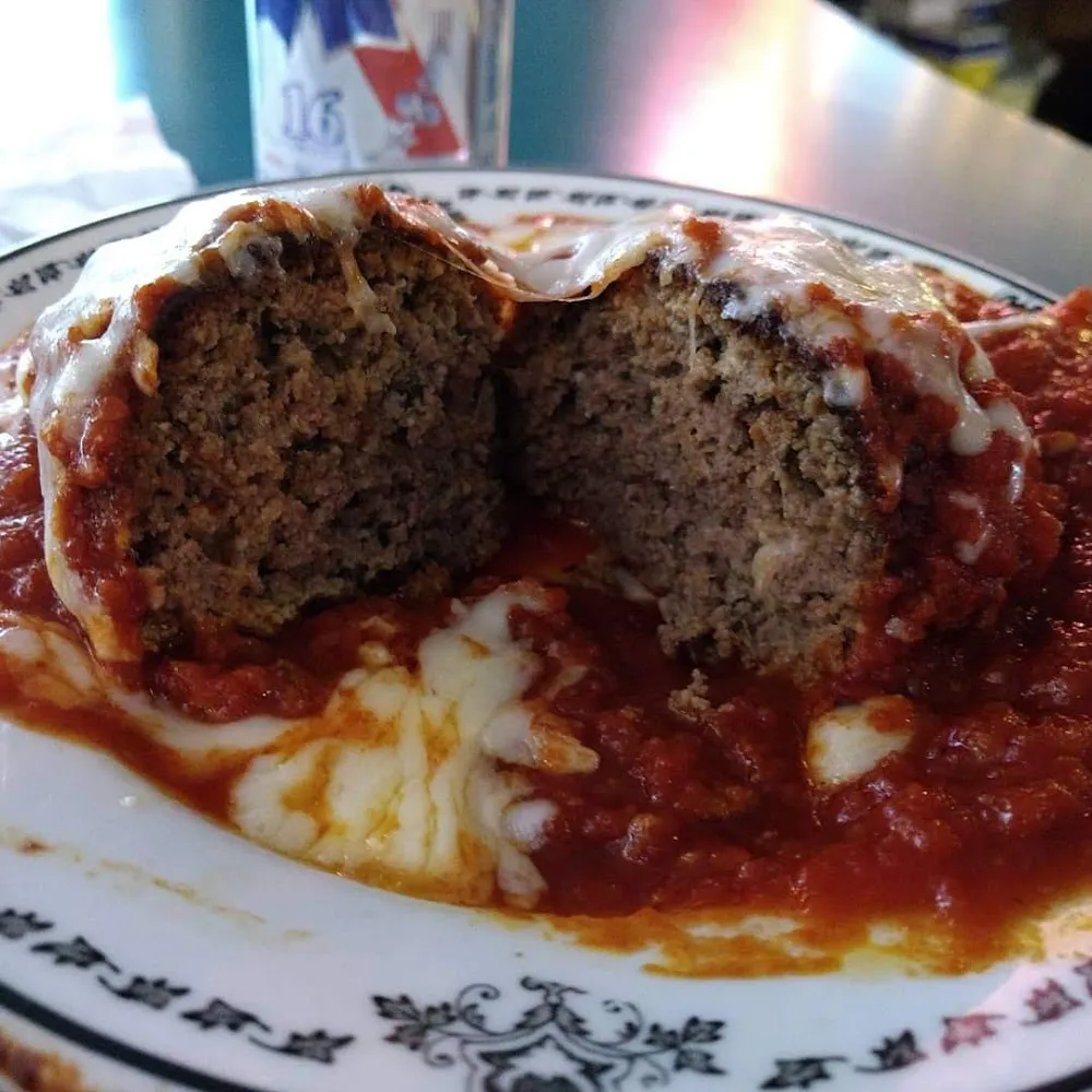 Homemade Meatballs with Mozzarella Cheese